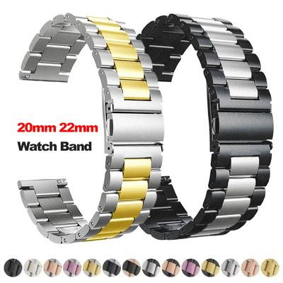 20mm 22mm Stainless Steel Strap for Samsung Galaxy Watch 7 6 5 4 40/44mm 4/6Classic 43/47mm 5 Pro Metal Band for Huawei GT6 6Pro