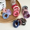 4 Pieces A Set Soft High Elastic Scrunchie Wide Edge Seam Free Hair Rope Simple Retro Ponytail Rubber Band