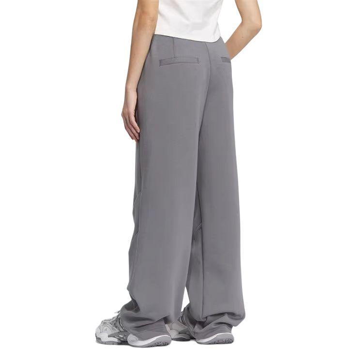 New Adidas Knitted Sports Pants Women's Gray JM4266