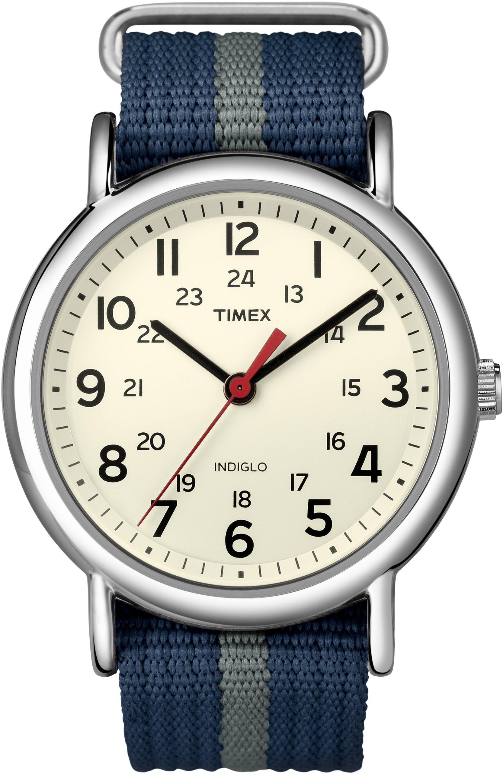 

TIMEX Годинник Weekender Central Park, Кремовий/Темно-синій/Сірий, T2N654 [Офіційний імпорт]