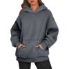 Women's Oversized Long Sleeve Crewneck Sweatshirt Casual Loose-Fitting Drawstring