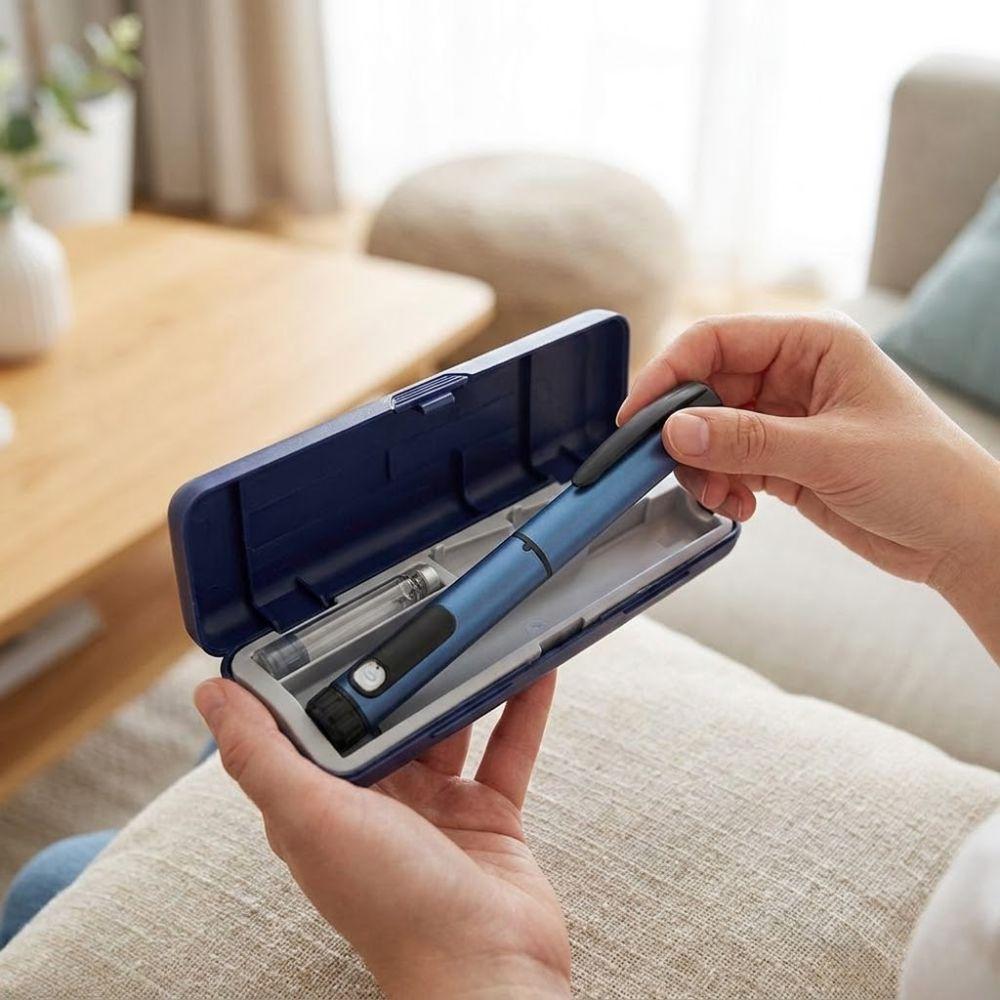 Hard Shell Insulin Pen Storage Case Multi Grid Insulin Pen Cooler Box for Home Office