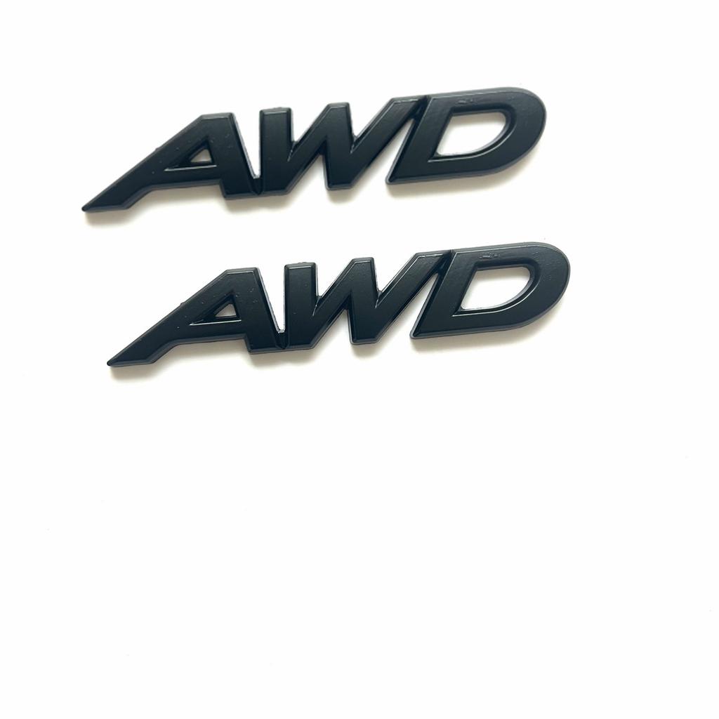 3D Metalowe Litery AWD Logo Emblemat Bagażnika Samochodu Odznaka Błotnika Naklejka Akcesoria