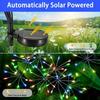LED Solar Flower Lights Outdoor Waterproof Garden DIY Firework Decor Path Stake Solar Lamp for Street Walk Patio