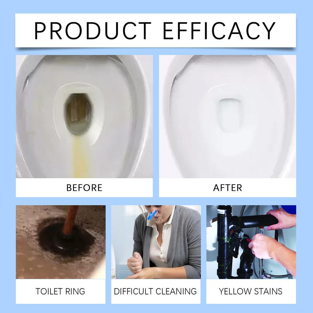 Household Strong Decontamination Toilet Cleaner Stubborn Stains Scale Foam Cleaning Powder