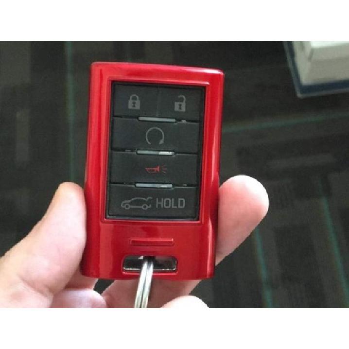 Exact Fit Gloss Metallic Red Smart Remote Key Fob Shell Compatible with ATS CTS