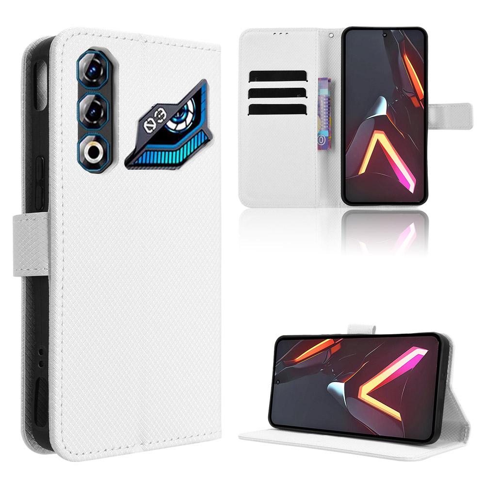 For ZTE Nubia Neo 3 GT 5G Leather Wallet Case with Strap Diamond Texture Phone Cover