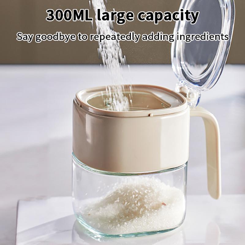 Jednoduchá lehká luxusní kořenka s lžičkou, zesílené bezolovnaté sklo potravinářské kvality, průhledný vyklápěcí design, pohodlná rukojeť