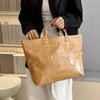 Tote Bag Transparent Jelly Bag Storage Bag Letter Prints Handbags Simple PVC Tote Bag  Fitness Bag