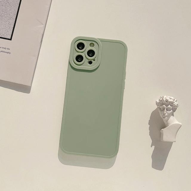 2022, mată, retro, verde, gri, husă de telefon din silicon moale pentru Iphone 11 12 Mini 13 14 Pro Max Xsmax X Xr 7 8 Plus Ins Jane Husă din spate