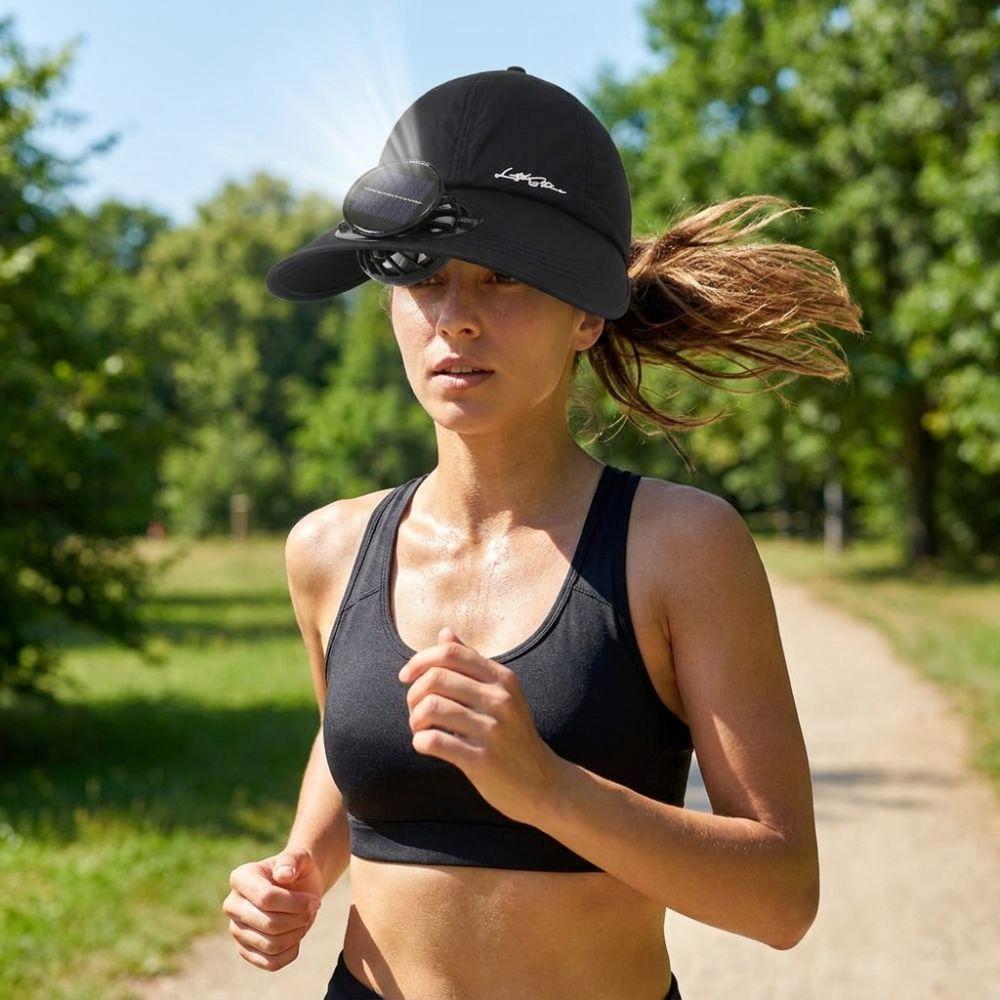 Casquette de Baseball Respirante Rechargeable Refroidissante Chapeau Pare-soleil Rechargeable pour Sport 3.7V600mAh