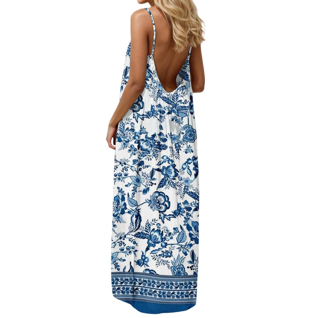 Women's Casual, Fashionable And Retro Printed Dress