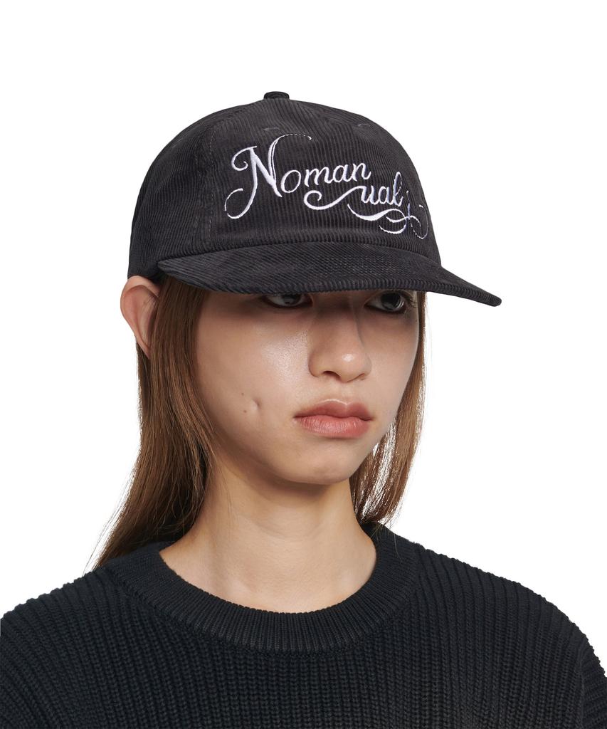 Nomaenyueol Stem Corduroy Ball Cap - Charcoal
