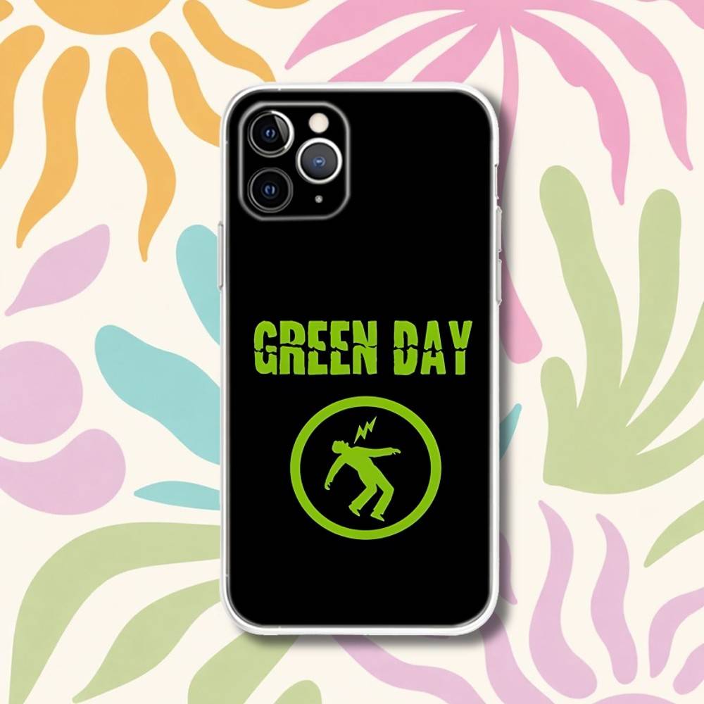 G-Green Day American Idiot Dookie Transparent Phone Case For iPhone 17,13,15,12,11,14,16 Pro Max Mini 7,8 Plus SE4,17E Air Funda