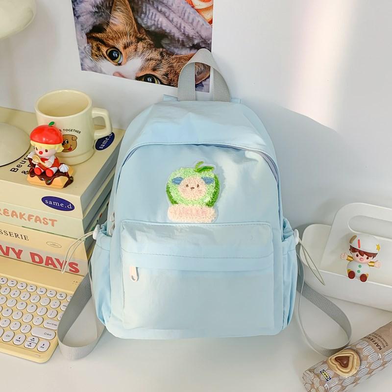 The new schoolbag is high-value, fresh and sweet, candy-colored backpack, lightweight and large-capacity backpack for junior high school students.