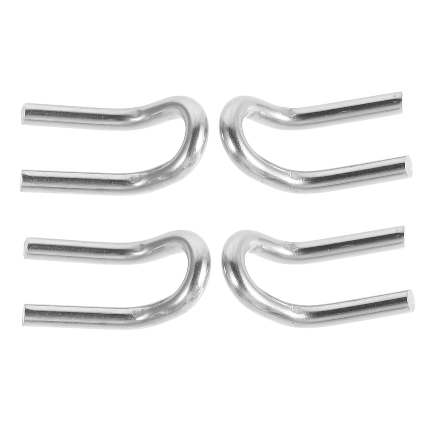 

WEKADRIN 4 Motorcycle Stainless Steel Exhaust Shape Hook Spring Hook Simple 2.70X1.60X0.40CM серебряный