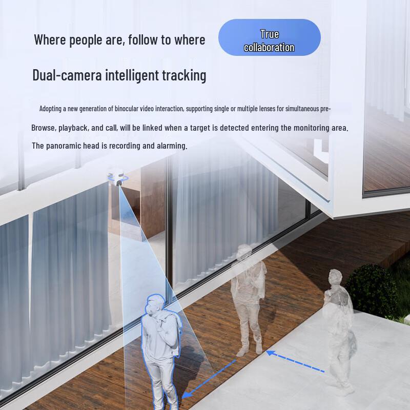 EZVIZ H9c Chytrá domácí bezpečnostní kamera s duálním objektivem (CN verze)