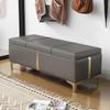 Multifunctional Storage Shoe Bench with Cushion for Entryway or Fitting Room
