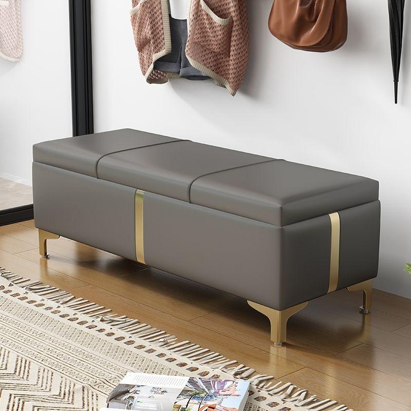 Multifunctional Storage Shoe Bench with Cushion for Entryway or Fitting Room