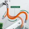 360Degree Rotation 1/2'' Faucet Extender Bathroom Adjust Free Bending Splashproof Universal Extension Tube Adapter Accessories