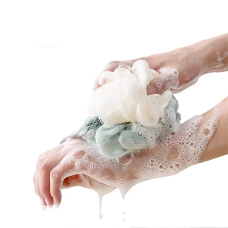 1 Pcs Household Large Shower Ball Color Matching Foam Ball Material Is Soft and Does Not Harm The Skin Bath Ball Frosted Mesh