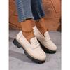 Low-top Single Shoe Women's 2025 Autumn New Muffin Thick-heeled British Loafers