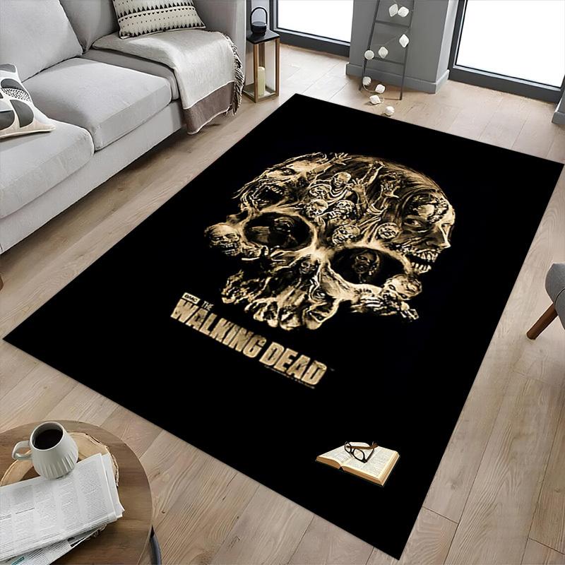 1pc walking dead skull Carpet, Office Rug Outdoor Mat Home Decor Area Carpet Festival