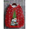 3D Print Sweatshirts Funny Santa Claus Graphic Harajuku Hoodies Blouse Men's Clothing