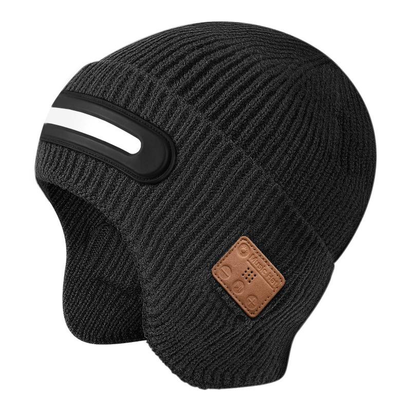 New Rechargeable Luminous Bluetooth Headset Outdoor Warm Knitted Hat