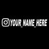 User Name Custom Personalized Instagram Vinyl Decals for Instagram FACEBOOK Customization Needs Remarks Car Sticker