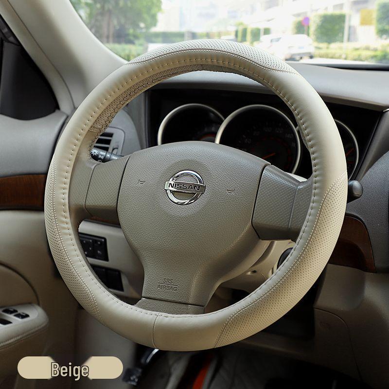 D0X Echte Lederlenkradabdeckung für Nissan Sylphy, Murano, Old Teana, Qashqai, Sunny, Livina, Tiida.