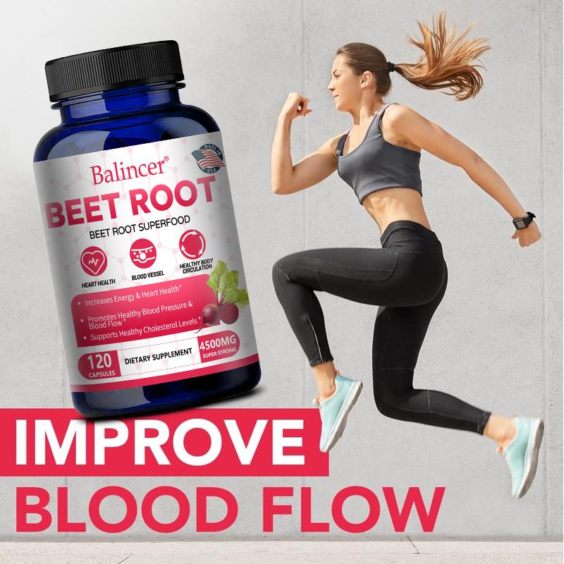 Organic beetroot milk thistle maintains cardiovascular health and promotes physical health with 120 capsules