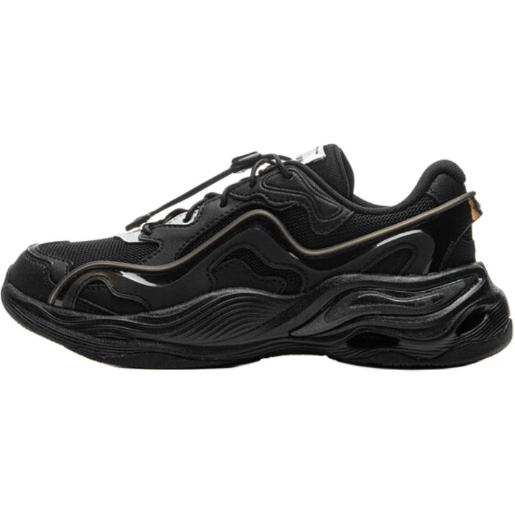 Li Ning Kids Sports Lifestyle Series Synthetic Leather Comfortable Versatile Non-Slip Wear-Resistant Low-Top Running Shoes Kids sneaker YKCU168-1