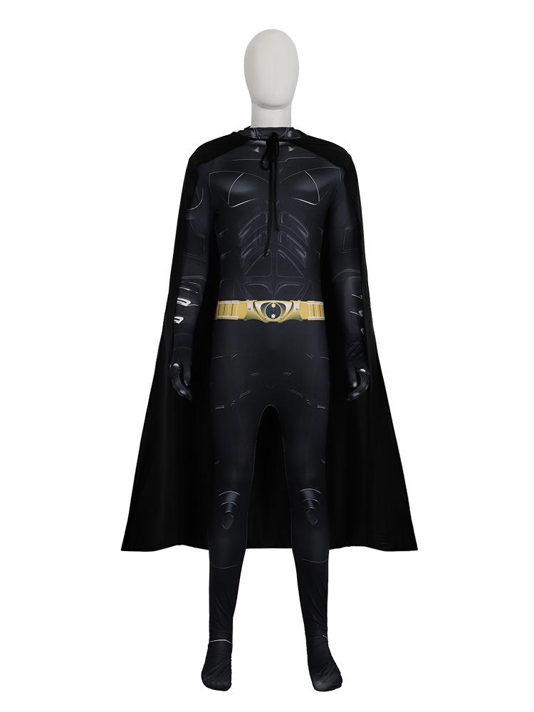 Batman Halloween Cosplay Jumpsuit with Cape