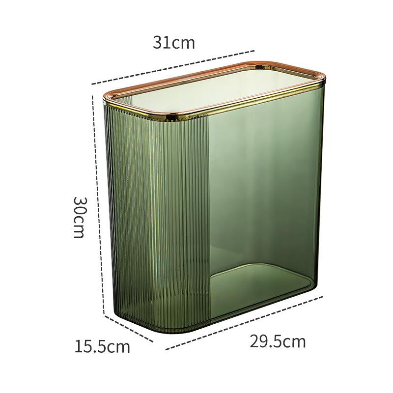 

16 л прозрачный бытовой большой мусорный бак бытовая кухня пластиковый водонепроницаемый ведро для хранения может нажать крышку бомбы мусорный бак 16L