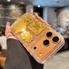Compatible Apple iPhone 17 Pro Max Case, Premium Gold Foil God of Wealth Design, Transparent Shockproof Soft Cover, New Year Protective Case