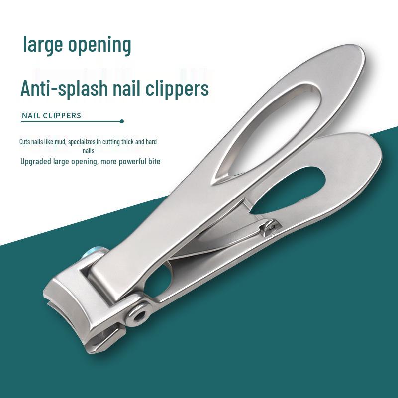 Nail Clipper Set with Anti-Splash Design and Large Opening