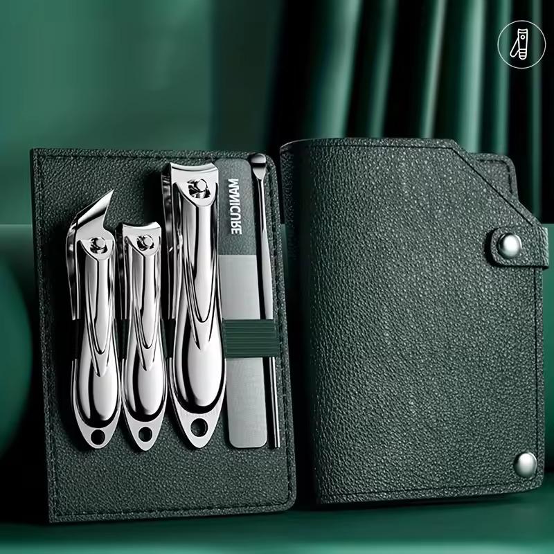 7-24-teiliges Maniküre-Werkzeugset Edelstahl Nagelhautzange Schneider-Set Professionelle Nagelknipser Pediküre Nagelkunst Pflege-Werkzeuge