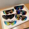 Übergroße Outdoor Sportbrille Damen Für Herren Luxusmarke Designer Sonnenbrille Vintage Punk Ski Radfahren Winddichte Sonnenbrille