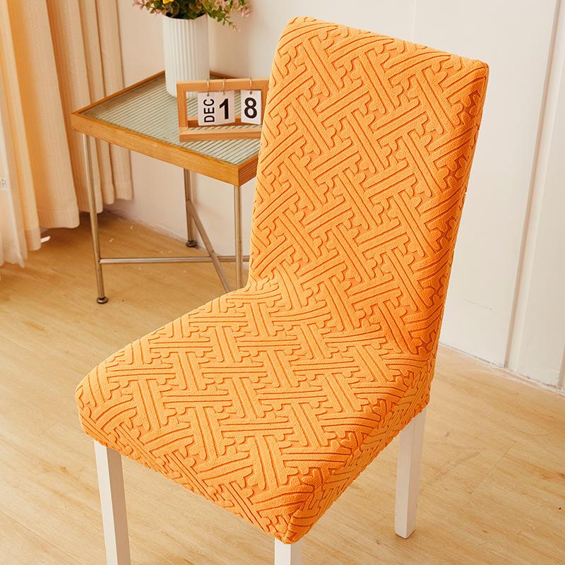Skirt Chair Cover Household Dining Chair Cover Jacquard Seat Cushion Cover Chair Cover Universal Elastic Stool Cover