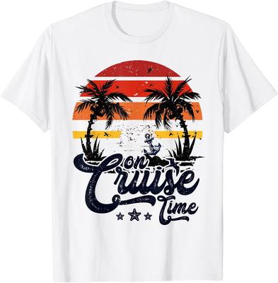 Kreuzfahrtzeit Kokosnussbaum-Grafik Sommerurlaub Kreuzfahrt T-Shirt