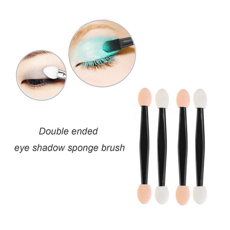 50PCS Disposable Eye Shadow Brushes Dual Sided Sponge Nylon Makeup Eye Shadow Brushes For Cosmetic Applicator Make Up Hot