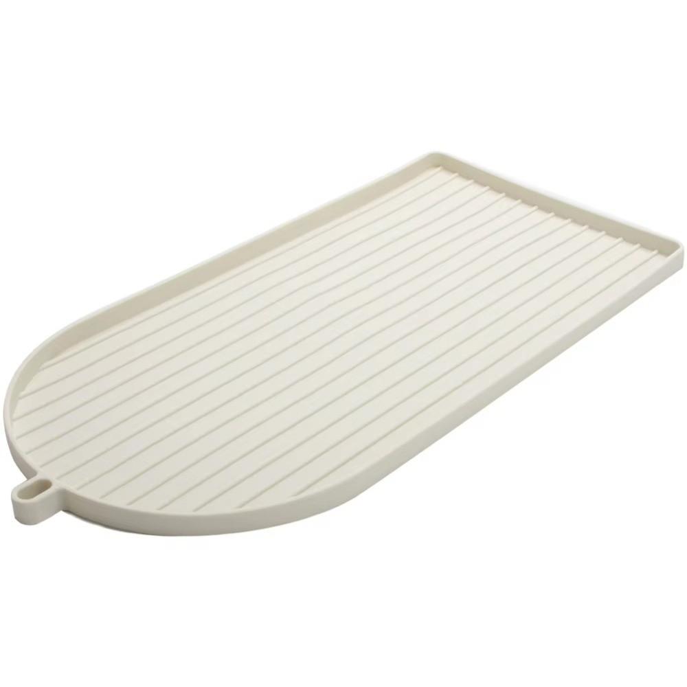 Raised Lip Edge Kitchen Counter Protector Silicone Drying Mat Durable Espresso Maker Mat Cafe Use