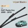 2x Frontscheibenwischer für FIAT Punto Evo Abarth 2009 - 2016 2015 2012 2011 2010 Zubehör Windschutzscheibe Fensterbürsten