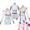 Offerta Speciale Cacciatori di Demoni K-Pop Zoey Rumi Mira Costume Cosplay Tuta Uniforme Bianca Abiti per Festa di Halloween per Donna