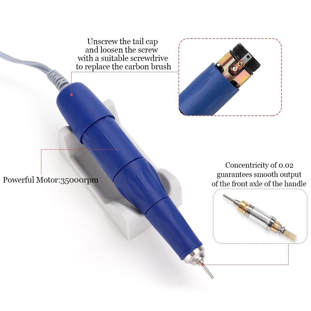 65W 35000RPM Professional Manicure Pedicure Machine High Precision Polish Nail File Bits Electric Nail Drill Manicure Machine