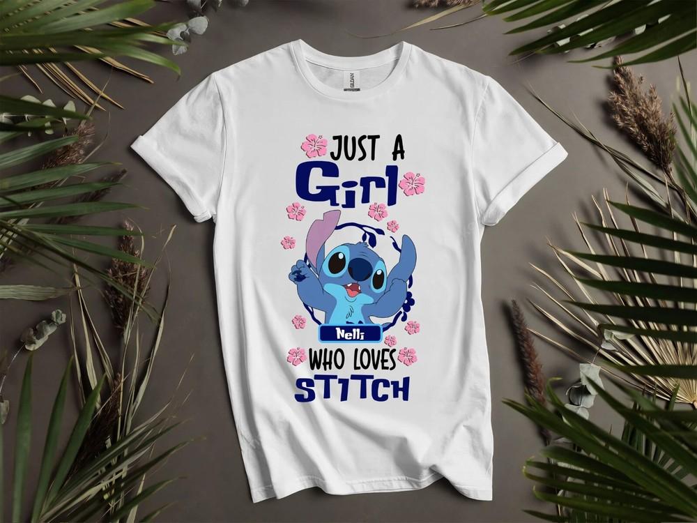

Just A Girl Stitch Nelli T-shirt T shirt Men Women Unisex Tshirt K1012 L