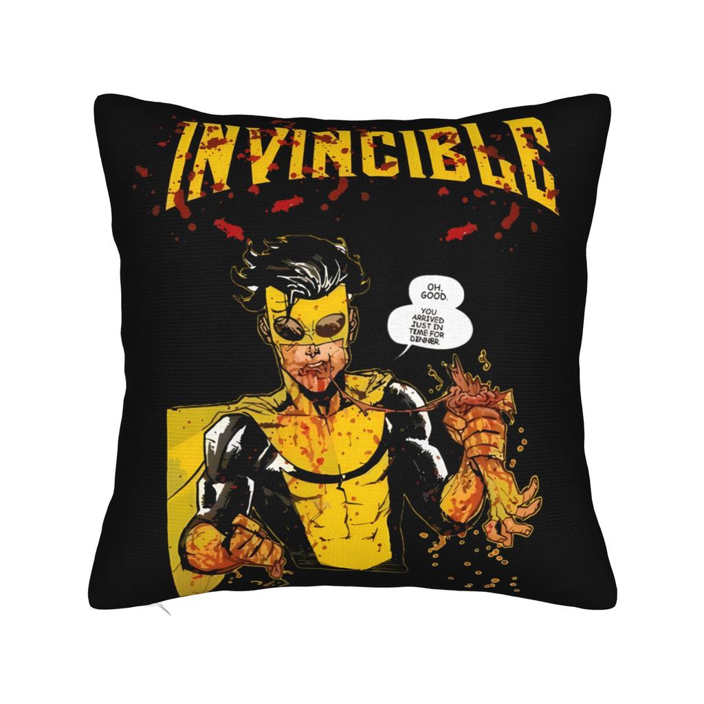 Invincible Comic Book Character Profile Design Pillow Cover Fashion Pillow Case For Chair Sofa Home Decor Soft Cushion Cover