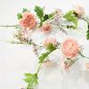 1pc Blush Peony Flowers OrgMemory Rose Flower Vine Light Pink Flower Garland Floral Garland for Wedding Decor Home Table Runner Mantle Decoration