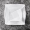 9-inch White Commercial Melamine Square Dinner Plate